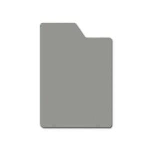Lot de 10 intercalaires CD avec onglet polystyrène ép.1 mm - L14xH15 cm - Gris