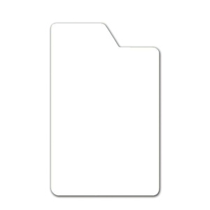 Lot de 10 intercalaires DVD avec onglet PVC expansé ép.3 mm - L13,5xH21,2 cm - Blanc