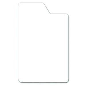 Lot de 10 intercalaires DVD avec onglet plexiglas ép.1 mm - L13,5xH21,2 cm - Transparent