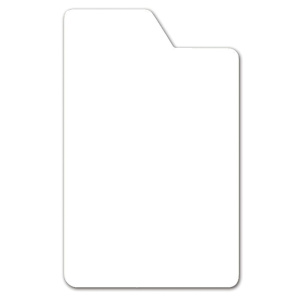 Lot de 10 intercalaires DVD avec onglet plexiglas ép.3 mm - L13,5xH21,2 cm - Transparent