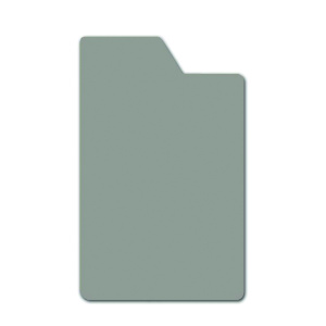 Lot de 10 intercalaires DVD avec onglet polystyrène ép.1 mm - L13,5xH21,2 cm - Gris