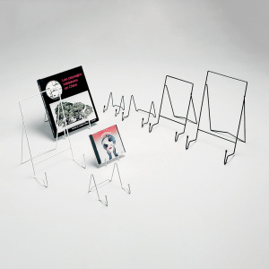 Chevalet en fil d'acier époxy blanc -l.14,5 x pr.6,5 x h.22,5 cm