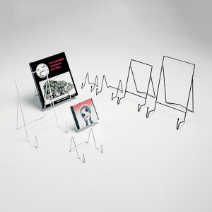 Chevalet en fil d'acier époxy blanc -l.14,5 x pr.6,5 x h.22,5 cm