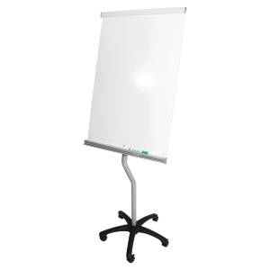 Chevalet CYGNUS mobile fond laqué blanc - L67xP67xH188 cm