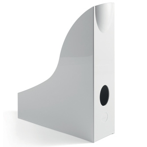 Lot de 6 porte-revues opaque - L7xP24,1xH30,6 cm - Gris