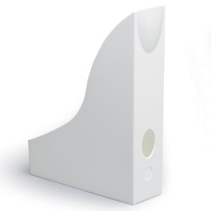 Lot de 6 porte-revues opaque - L7xP24,1xH30,6 cm - Blanc