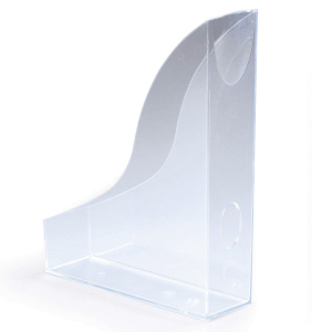 Lot de 6 porte-revues translucide - L7xP24,1xH30,6 cm - Transparent