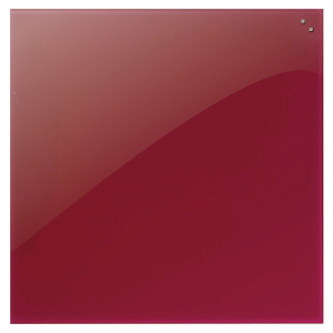 Tableau en verre - 100x100 cm - Rouge