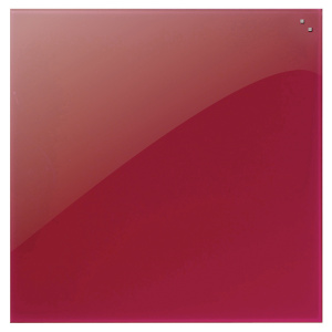 Tableau en verre - 100x100 cm - Rouge