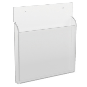Présentoir mural plastique transparent - L28,3xH31,1 cm