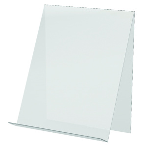Présentoir simple face polyester pour format horizontal A4