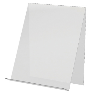 Présentoir simple face polyester pour format horizontal A4