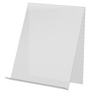 Présentoir simple face polyester pour format horizontal A4