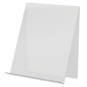 Présentoir simple face polyester pour format horizontal A4