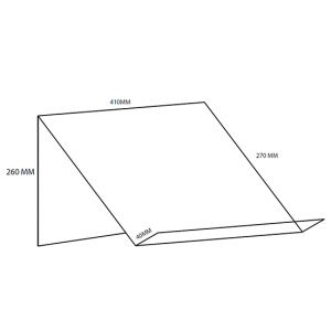 Présentoir simple face polyester pour format horizontal A3