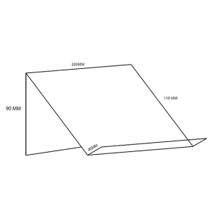 Présentoir simple face polyester pour format horizontal A5
