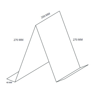 Présentoir double face polyester pour format vertical A4