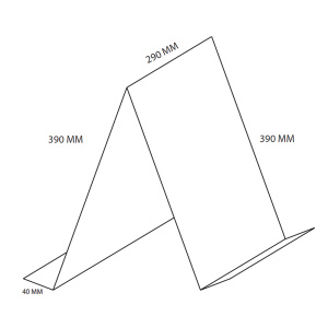 Présentoir double face polyester pour format vertical A3