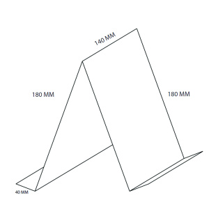 Présentoir double face polyester pour format vertical A5