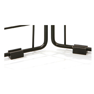 Lot de 2 patins pour panneau treillis multiusage - Noir
