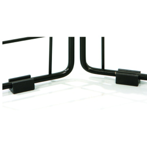 Lot de 2 patins pour panneau treillis multiusage - Noir