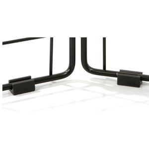 Lot de 2 patins pour panneau treillis multiusage - Noir