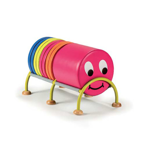 Ensemble d'assise MILPATT 1 pouf D35xH35 cm 8 galettes d'assise D38xH4 cm tissu enduit Comète structure époxy