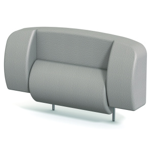 Têtière ergonomique tissu enduit pour fauteuils KLUB/KOMBI/KOSMO - L52xP14xH22,5 cm