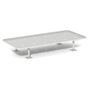 Lit d'isolement L1490 époxy H30 cm - 200x90 cm - Gris clair RAL 7035