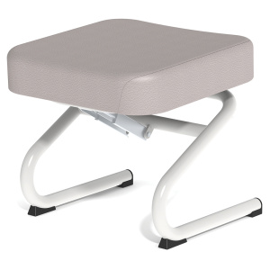 Pouf KOSI WT1400 inclinable tissu enduit - L47xP47xH44 cm - Gris clair RAL 7035