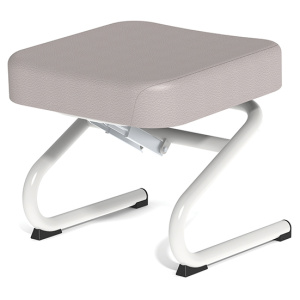 Pouf KOSI WT1400 inclinable tissu enduit - L47xP47xH44 cm - Gris clair RAL 7035