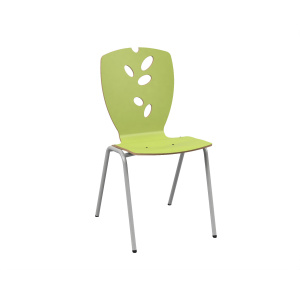 Chaise NINA coque C11 Natura stratifié chant brut piètement époxy - T6