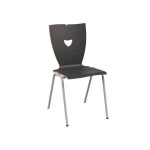 Chaise NINA coque C8 Hello stratifié chant brut piètement époxy - T6