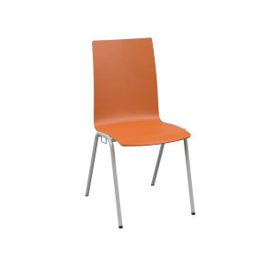 Chaise NINA PREMIUM accrochable coque C12 Alvana stratifié chant brut piètement époxy - T6