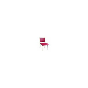 Chaise POLKA assise et dossier tissu enduit GINKGO piètement bois - T6 - Pivoine/blanc pastel
