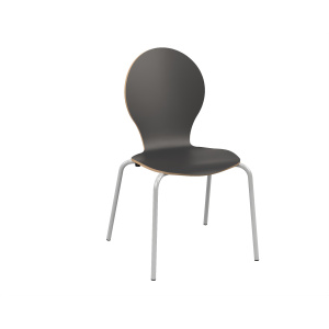 Chaise IXIA PREMIUM coque C19 Ella stratifié chant brut piètement époxy - T6