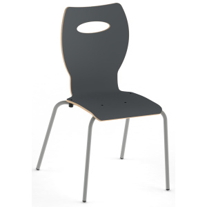 Chaise IXIA coque C20 Kary stratifié chant brut piètement époxy - T6