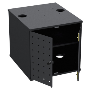 Coffre FORMAT+ 2 portes avec serrure 1 tablette - L46,6xP54xH45,7 cm