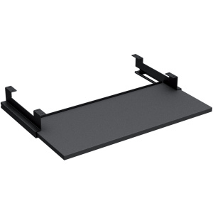 Tablette clavier QBS coulissante avec butée antichute - L61xP28xH5,7 cm