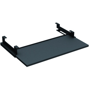 Tablette clavier QBS coulissante avec butée antichute - L61xP28xH5,7 cm