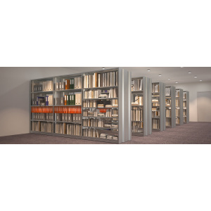 Structure de départ SMART double face 7 tablettes époxy - L125xP60xH200 cm