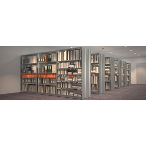 Structure de départ SMART double face 7 tablettes époxy - L125xP60xH200 cm