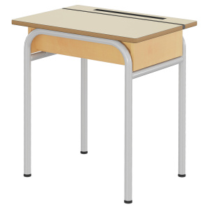 Bureau LUTRIN plateau ép.21 mm MDF stratifié chant verni - 70x50 cm - T6