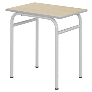 Table DELTA plateau ép.21 mm stratifié chant polyuréthane piètement époxy - 70x50 cm - T6