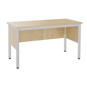 Chaire de professeur NOVA plateau ép.21 mm stratifié chant bois piètement époxy - 135x64 cm - T6
