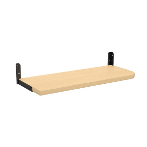 Tablette repose-sac NOVA mélaminé structure époxy - 20x48 cm - Hêtre miel