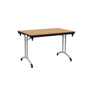 Table pliante VOLGA plateau ép.24 mm stratifié chant antichoc piètement époxy - 120x80 cm - T6