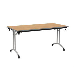Table pliante VOLGA plateau ép.24 mm stratifié chant polyuréthane piètement époxy - 160x80 cm - T6