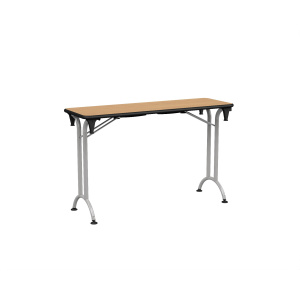 Table pliante VOLGA plateau ép.24 mm stratifié chant antichoc piètement époxy - 120x40 cm - T6