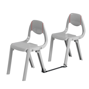 Barre de liaison époxy pour chaise EXCEL - Noir
